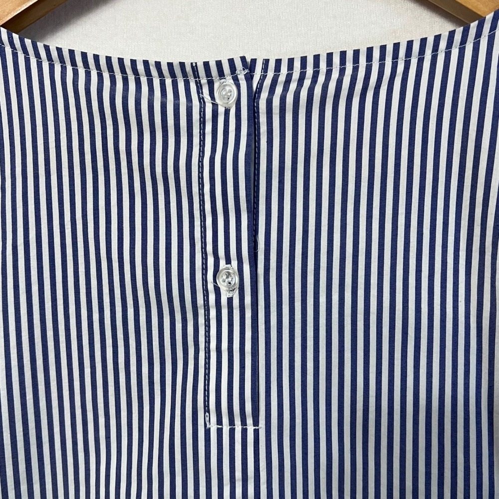 Grand & Greene Striped Floral‎ Embroidered Tie Front Blouse Top Size 1X - Picture 8 of 12
